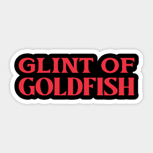 Glint of Goldfish Collective Animal Fish Nouns Sticker